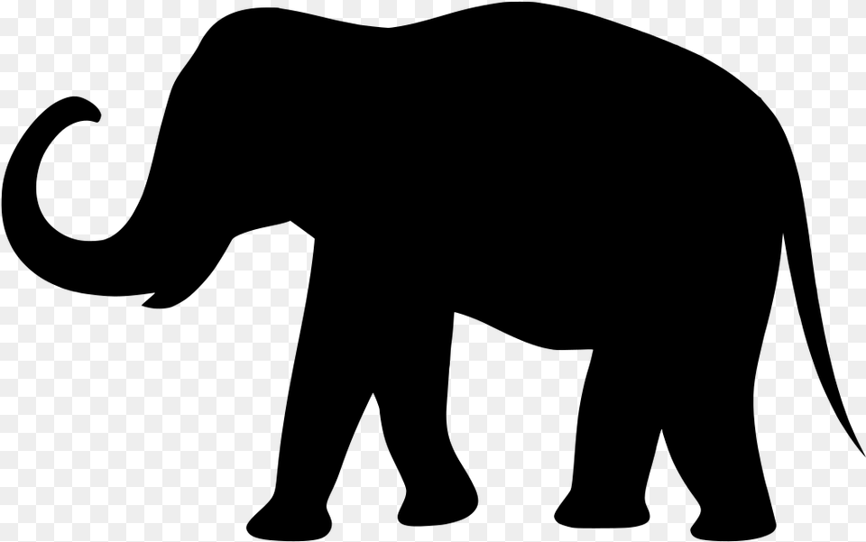 Circus Elephant Clipart Black And White Download Elephant Black And White, Gray Png Image