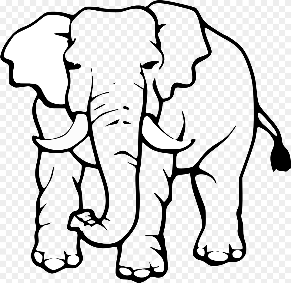 Circus Elephant39s Elephant Images Safari Animal Face Coloring Page, Silhouette, Stencil, Astronomy, Moon Free Png Download