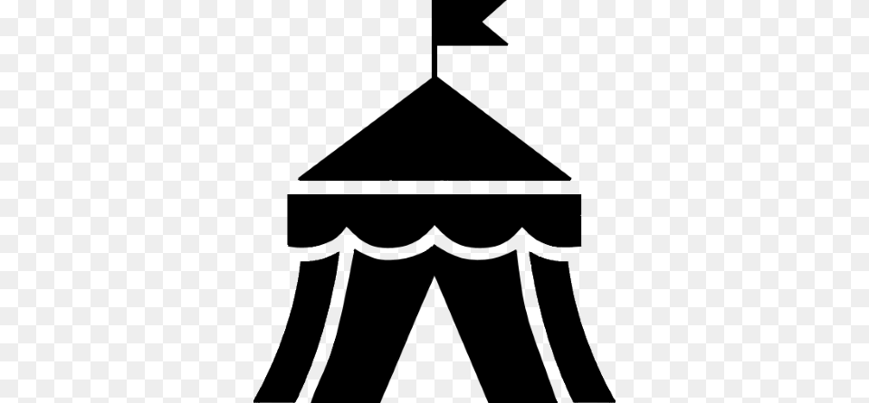 Circus Pictogram, Silhouette, Nature, Night, Outdoors Png Image
