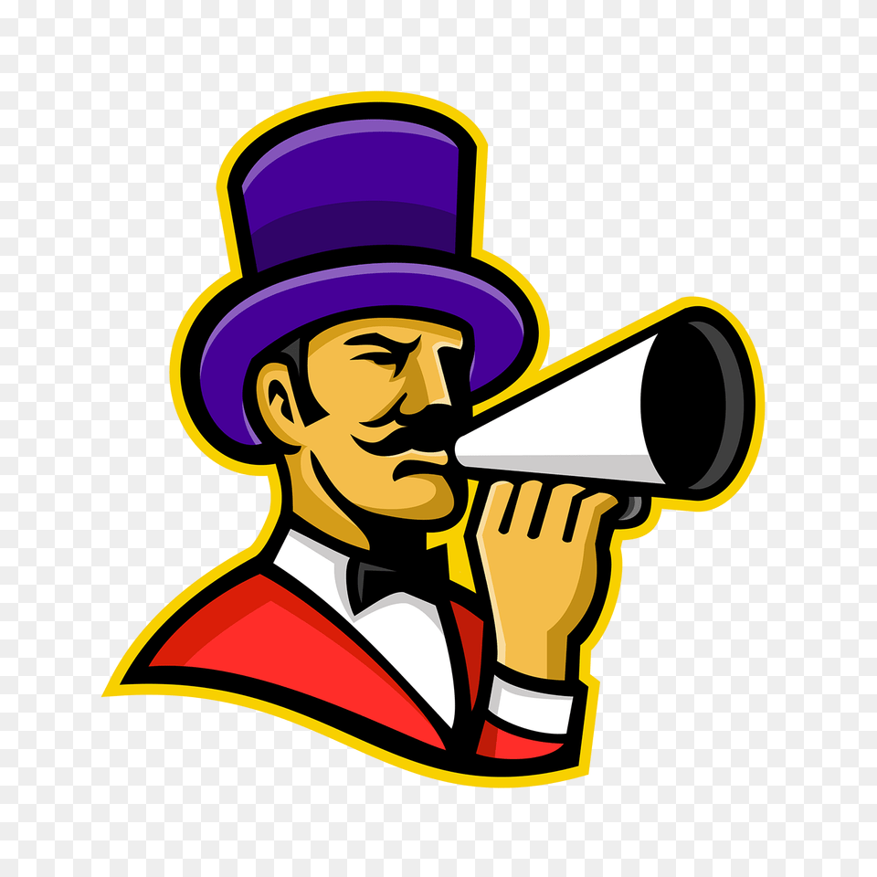 Circus Ringleader Or Ringmaster Mascot On Behance, People, Person, Photography, Face Free Png Download