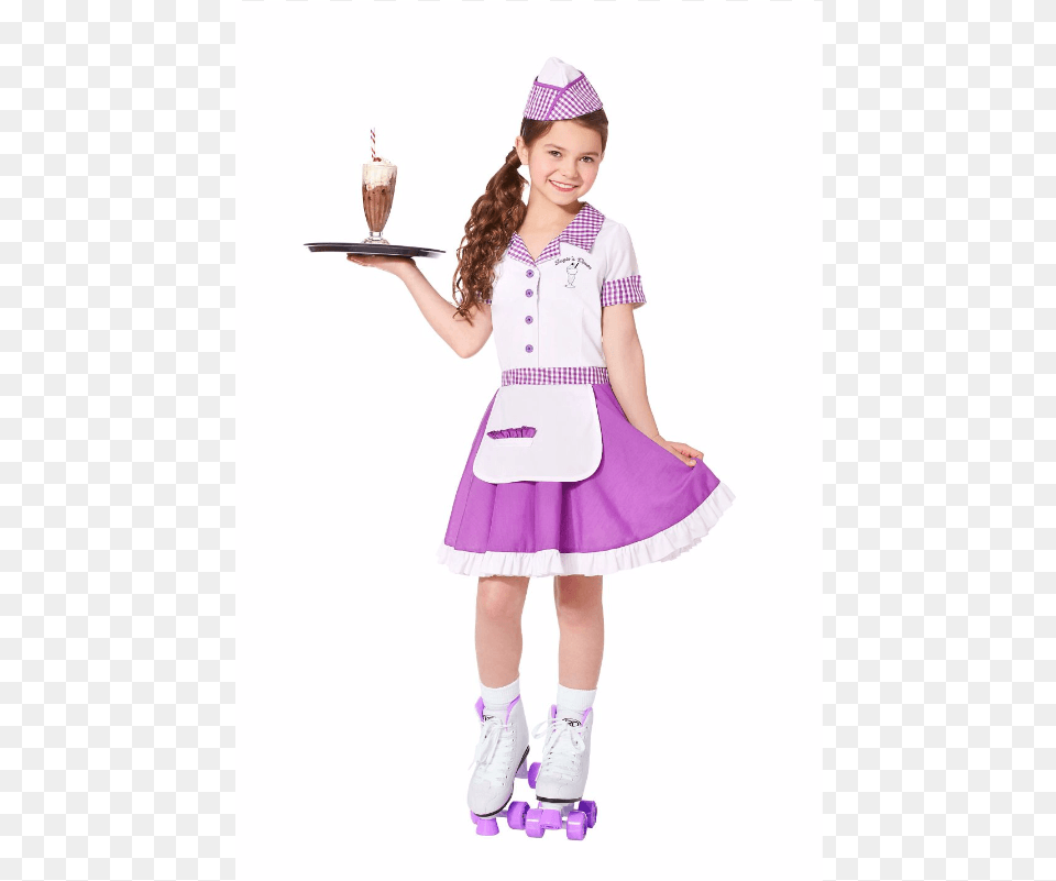 Circus Ringmaster Spirit Halloween 50s Soda Pop Waitress Costume, Clothing, Person, Child, Female Free Png Download