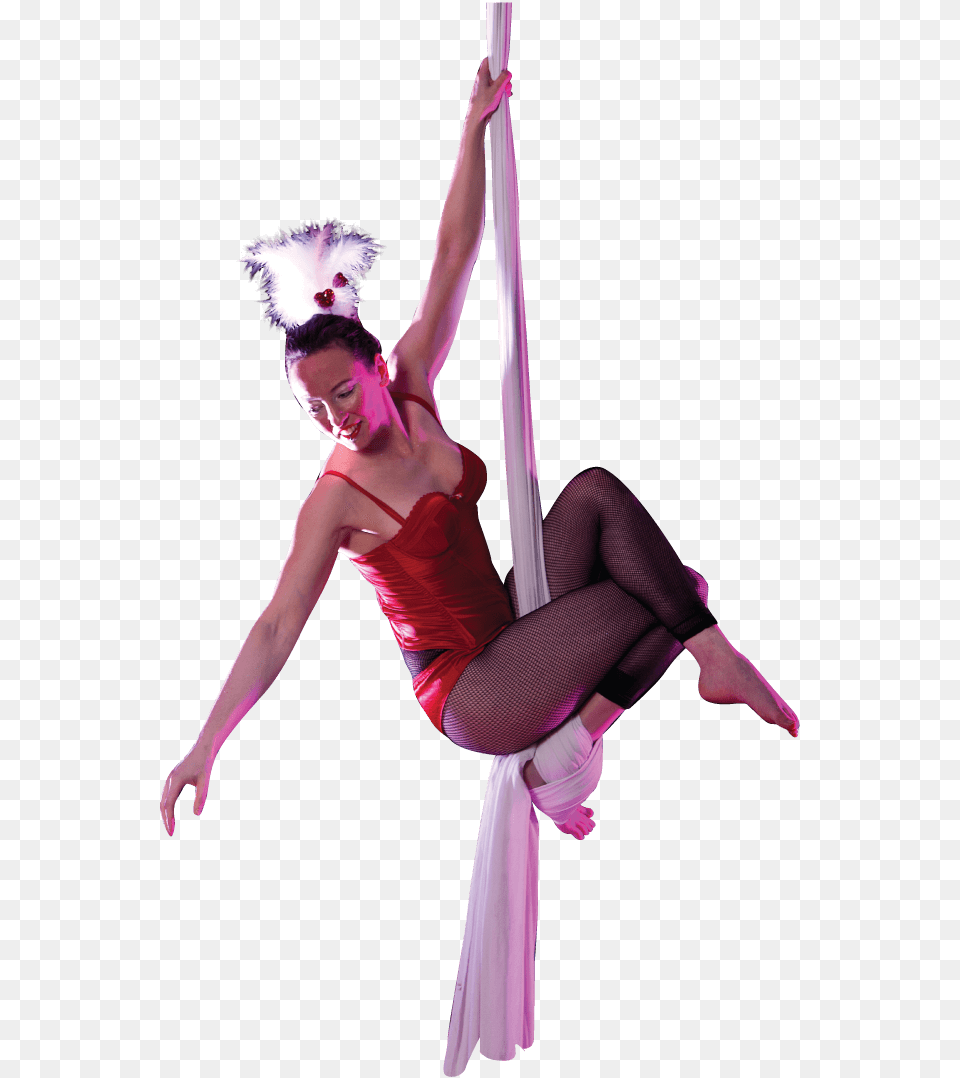 Circus Silk Artist, Adult, Dancing, Female, Leisure Activities Free Png