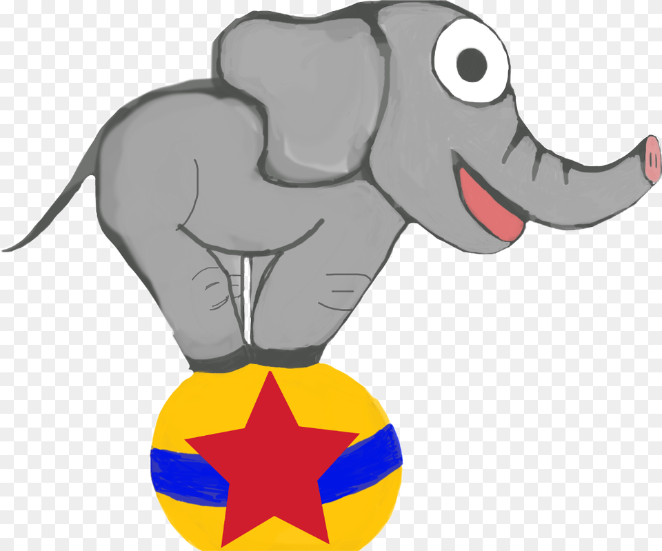 Circus Sticker Elephant Freetoedit Cartoon, Person, Face, Head, Animal Png Image