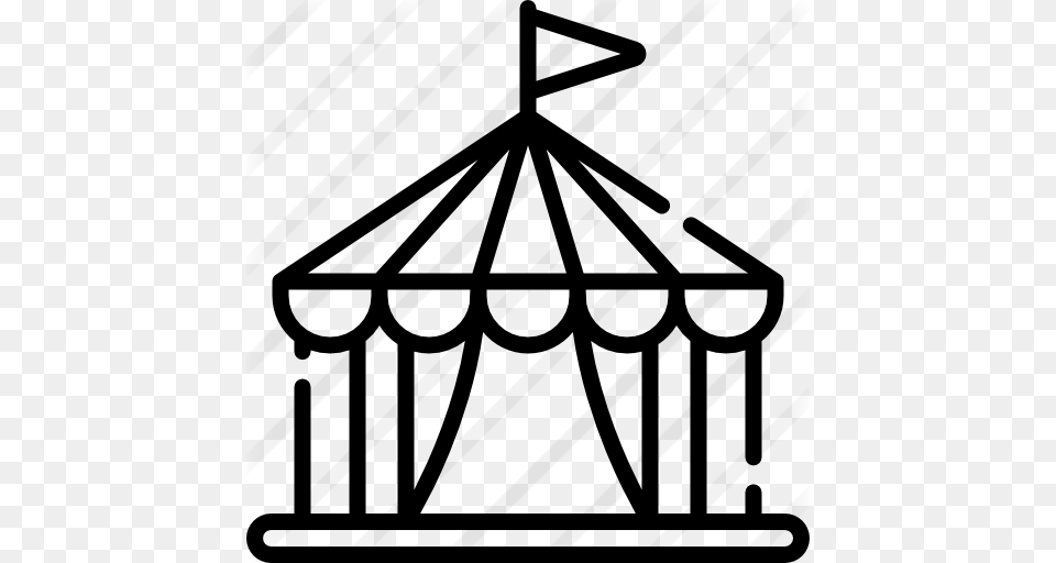 Circus Tent, Gray Free Png Download