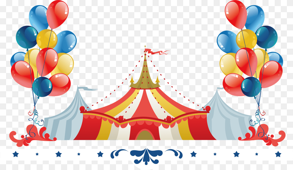 Circus Tent Background Download Background Carnival Tent, Balloon, Leisure Activities Free Png