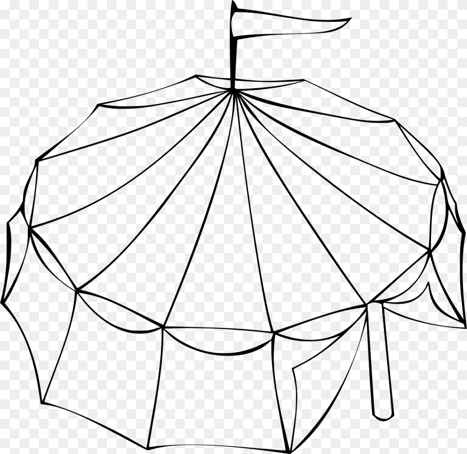 Circus Tent Clip Art, Gray Free Png