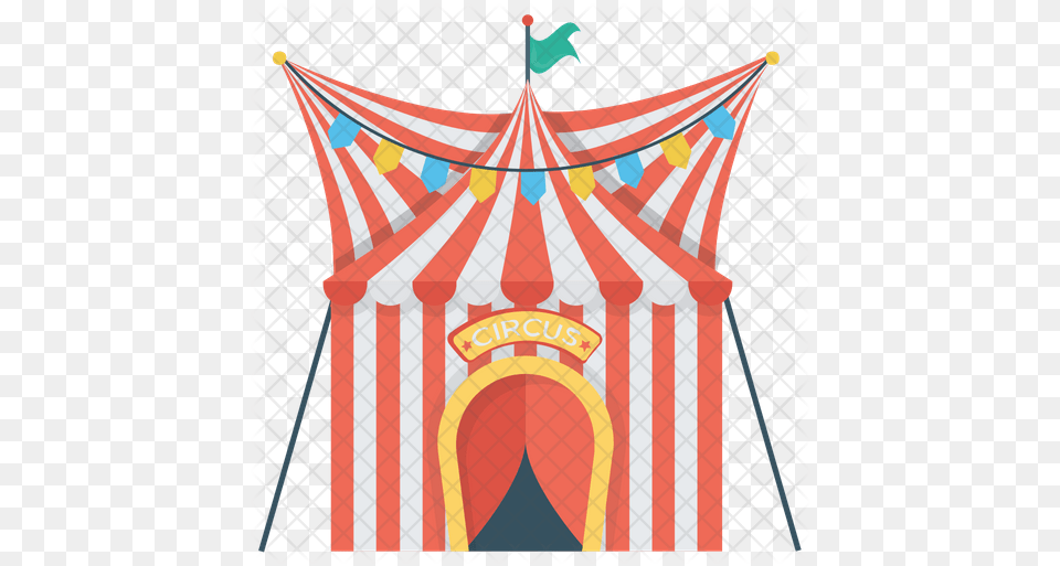 Circus Tent Icon Illustration, Leisure Activities, Flag Free Png