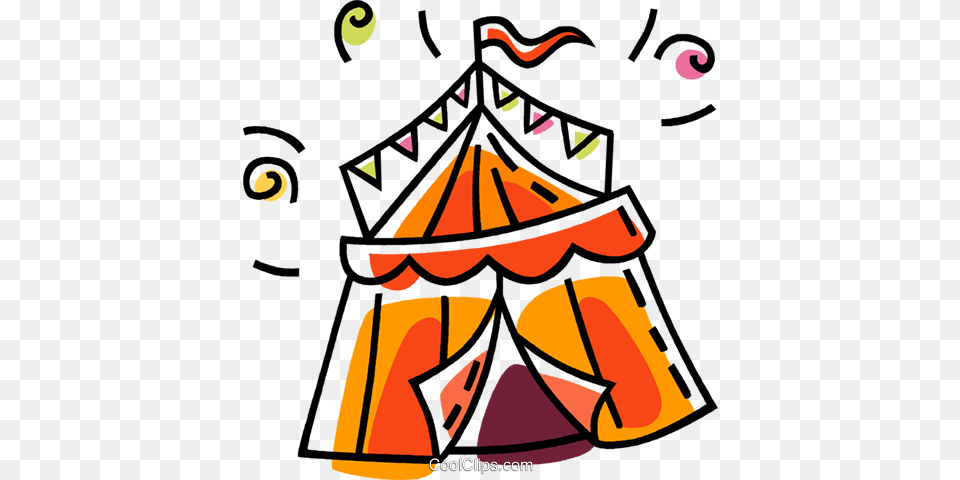 Circus Tent Royalty Free Vector Clip Art Illustration, Leisure Activities, Outdoors, Camping, Person Png Image