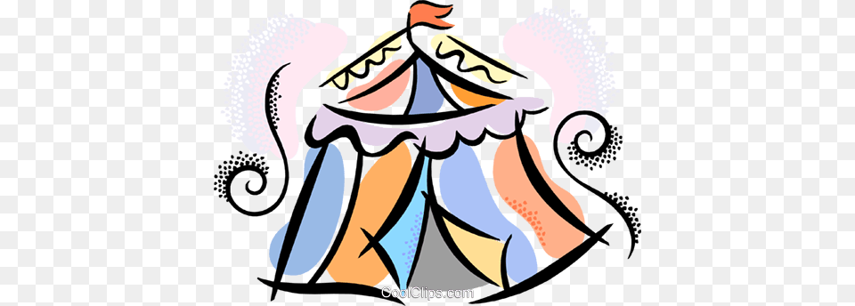 Circus Tent Royalty Vector Clip Art Illustration, Leisure Activities, Outdoors, Person Free Png Download