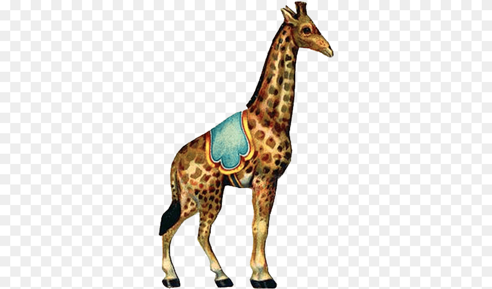 Circus Vintage Giraffe Vintage Circus Circus Animals, Animal, Mammal, Wildlife Png Image