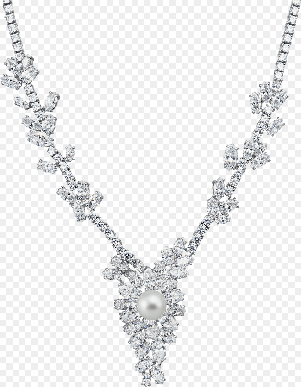 Ciro Jewelry Black Tie Annabelle Necklace Silver White Necklaces, Accessories, Diamond, Gemstone Free Transparent Png