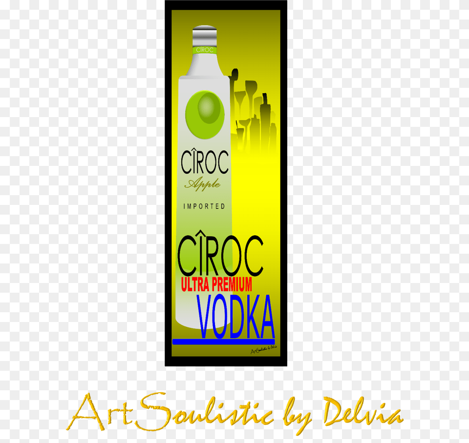 Ciroc Apple, Bottle, Advertisement Free Png