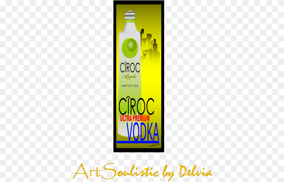 Ciroc Apple Bottle, Advertisement Free Png Download