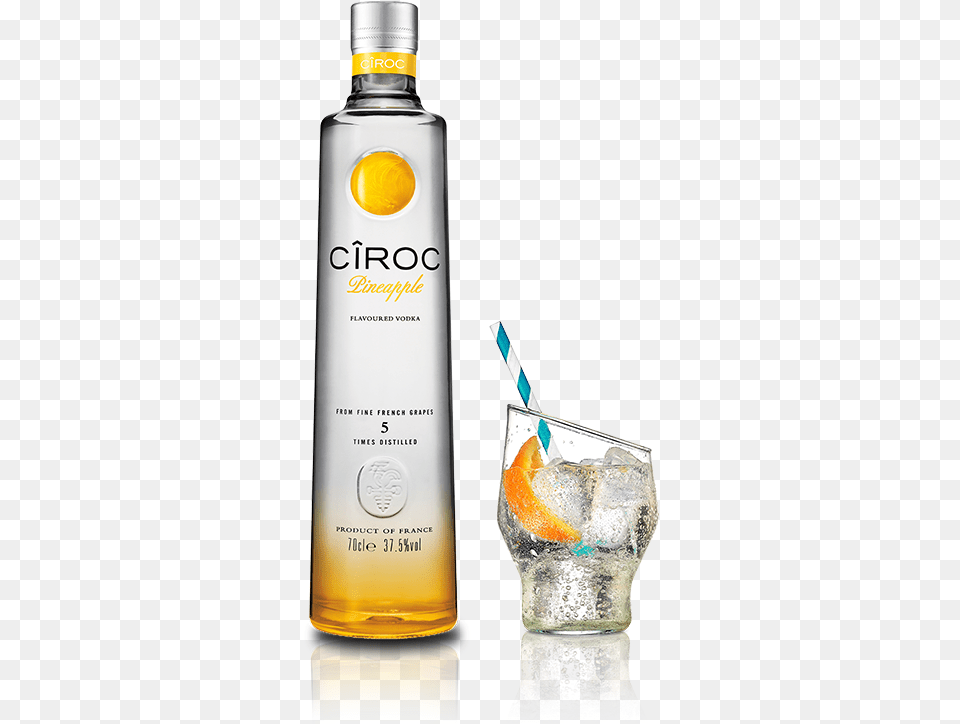 Ciroc Pineapple, Alcohol, Beverage, Liquor, Gin Free Png