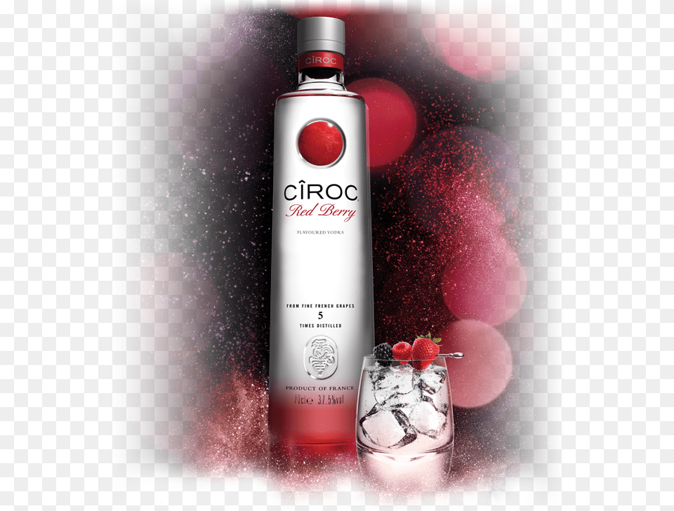 Ciroc Red Berry Flavoured Vodka Download, Alcohol, Beverage, Liquor, Gin Free Png