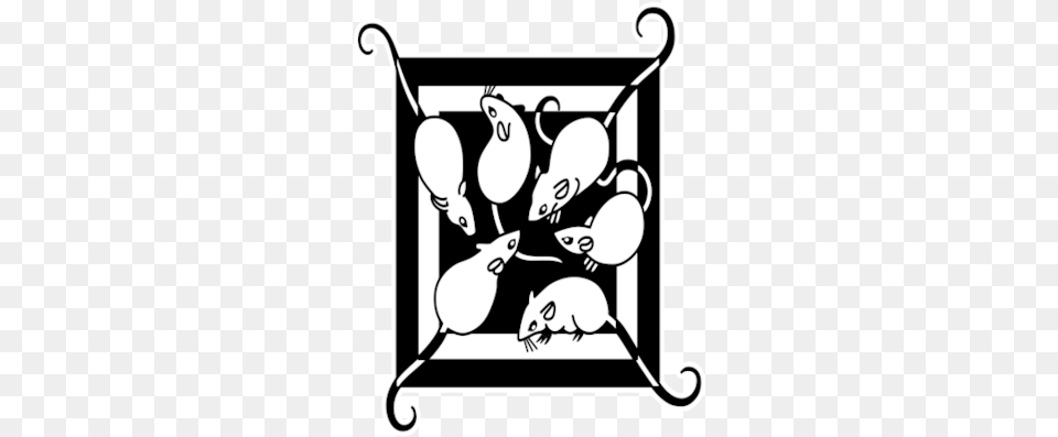 Cirri Rat, Stencil, Animal, Mammal, Rodent Free Png