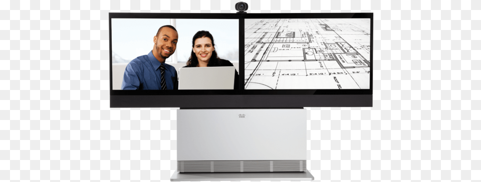 Cisco Profile 55 Dual Video Conferencing Dekom Cisco Dual Profile 55, Hardware, Screen, Computer Hardware, Electronics Free Png