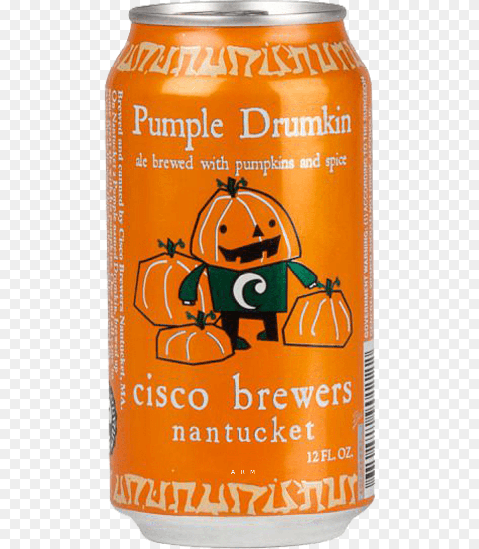 Cisco Pumpkin Drumkin, Tin, Can, Alcohol, Beer Png Image