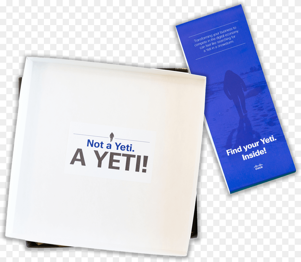 Cisco Yeti Marketing Campaign Book Cover, Advertisement, Poster, Text, White Board Free Transparent Png