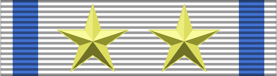 Cism Double Gold Star Of Sports Merit Bar Clipart, Star Symbol, Symbol Free Png