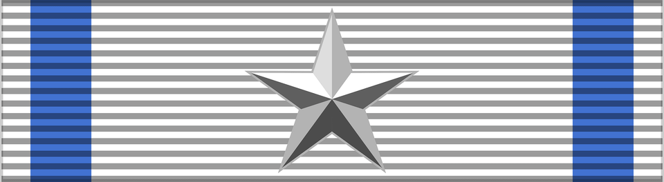 Cism Silver Star Of Sports Merit Bar Clipart, Star Symbol, Symbol Png Image