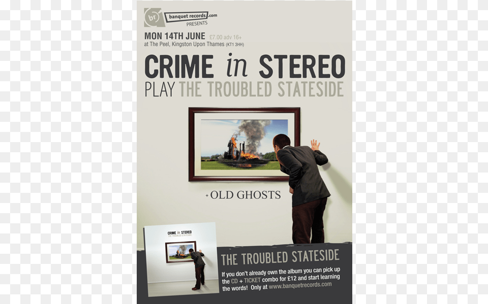 Cispeel Crime In Stereo The Troubled, Advertisement, Poster, Adult, Male Free Png Download