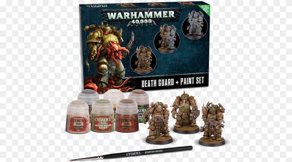 Citadel Warhammer 40k Death Guard Paint Set Paints Death Guard Paint Set, Person, Baby Png Image