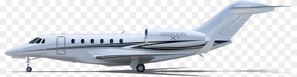Citationx Ext Side Private Jet From The Side, Aircraft, Airliner, Airplane, Transportation Free Transparent Png