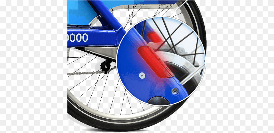 Citi Bike Reflectors City Bike Nyc Night, Wheel, Spoke, Machine, Car Wheel Png
