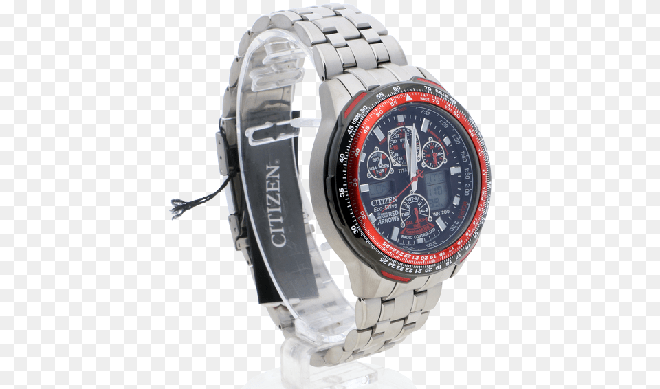 Citizen Eco Drive Red Arrows Skyhawk Au2011t Titanium Amj Watches Analog Watch, Arm, Body Part, Person, Wristwatch Free Transparent Png