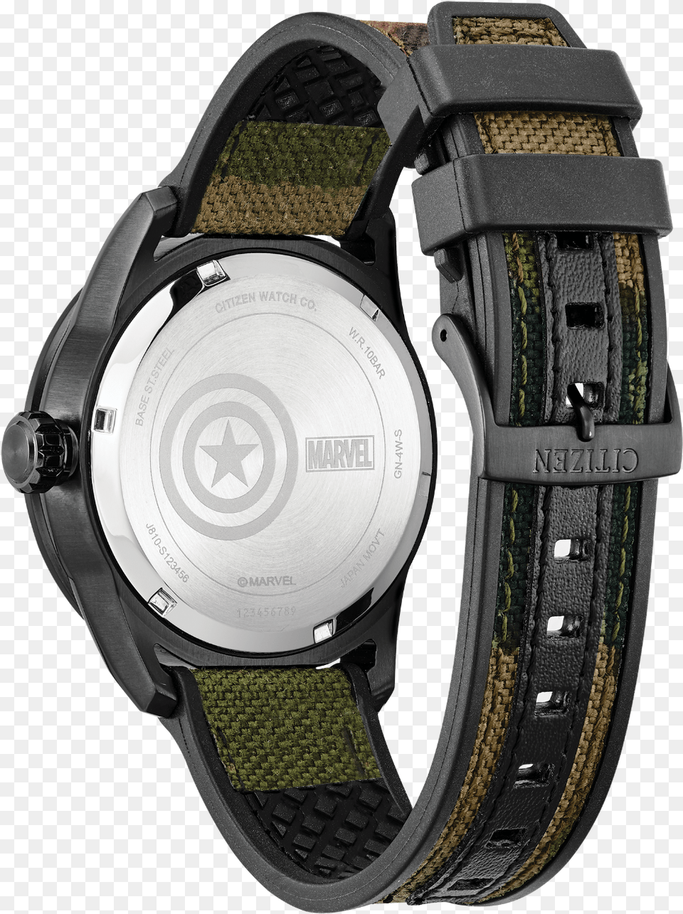 Citizen Marvel Captain America Watchclass Captain America Citizen Watch, Arm, Body Part, Person, Wristwatch Free Png Download