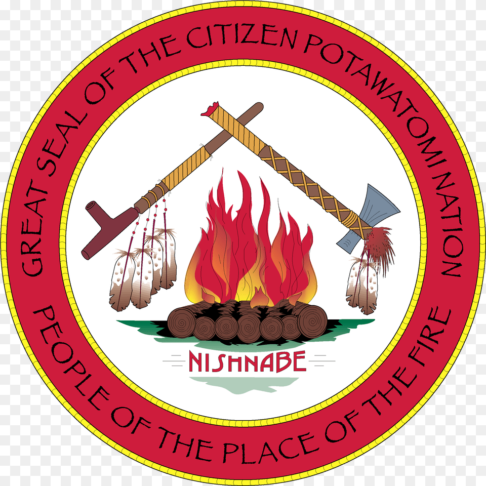 Citizen Potawatomi Nation Seal, Fire, Flame, Emblem, Symbol Png