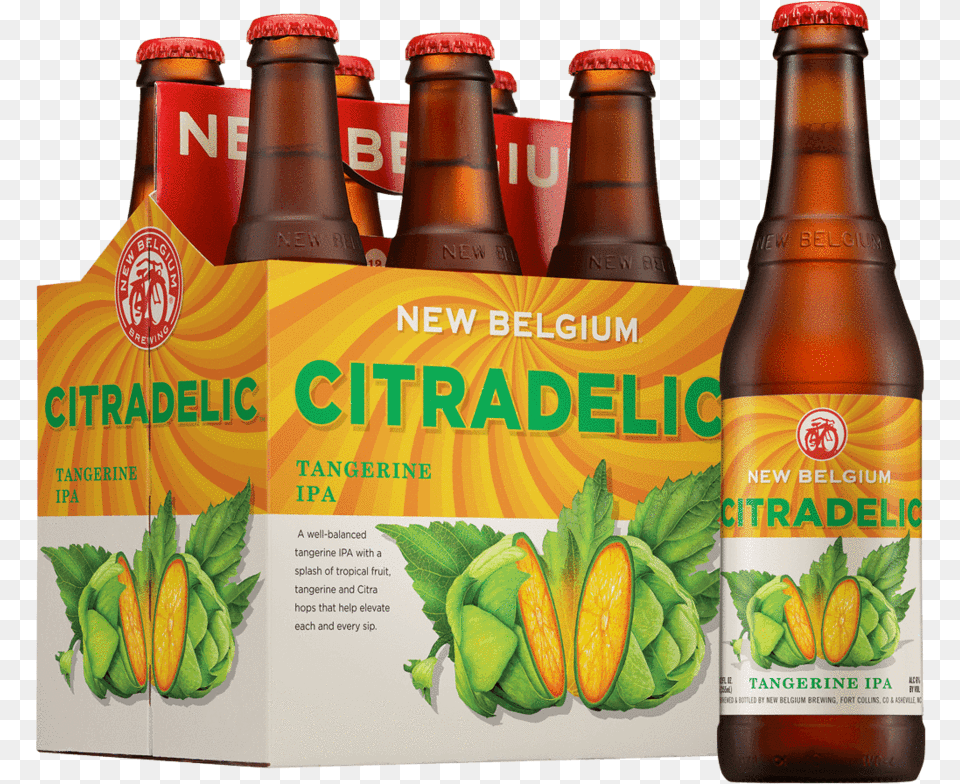 Citradelic Tangerine Ipa 6 Pack Bottle New Belgium Atomic Pumpkin, Alcohol, Beer, Beer Bottle, Beverage Free Png