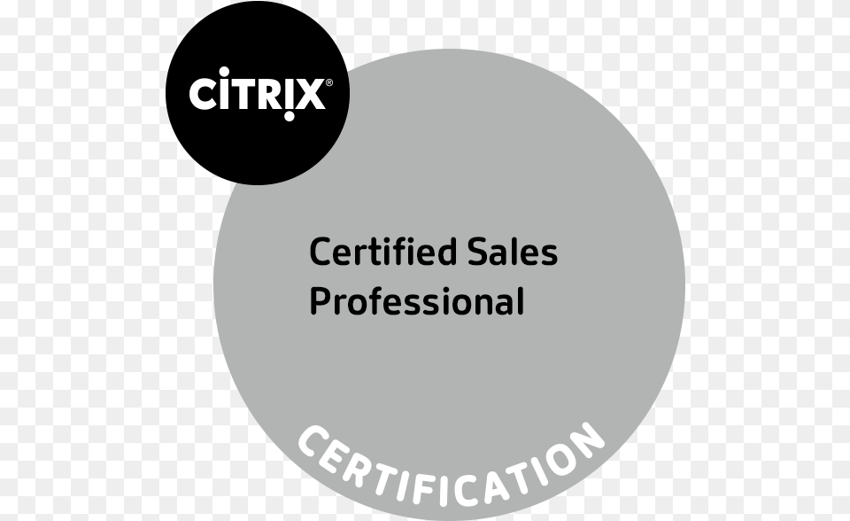 Citrix Certified Sales Professional Circle, Disk, Logo, Text Png Image