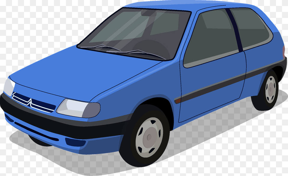 Citroen Saxo Clipart, Car, Sedan, Transportation, Vehicle Png Image