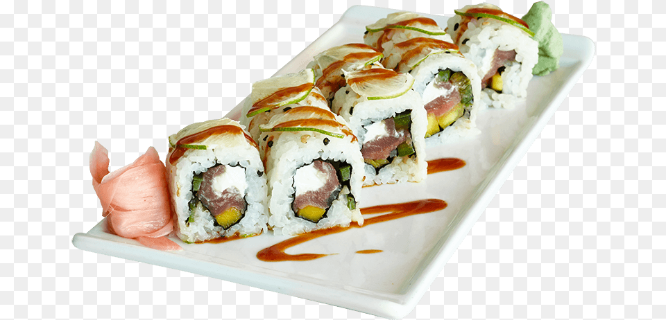 Citrus Fire Roll Japanese Cuisine, Dish, Food, Meal, Grain Free Transparent Png