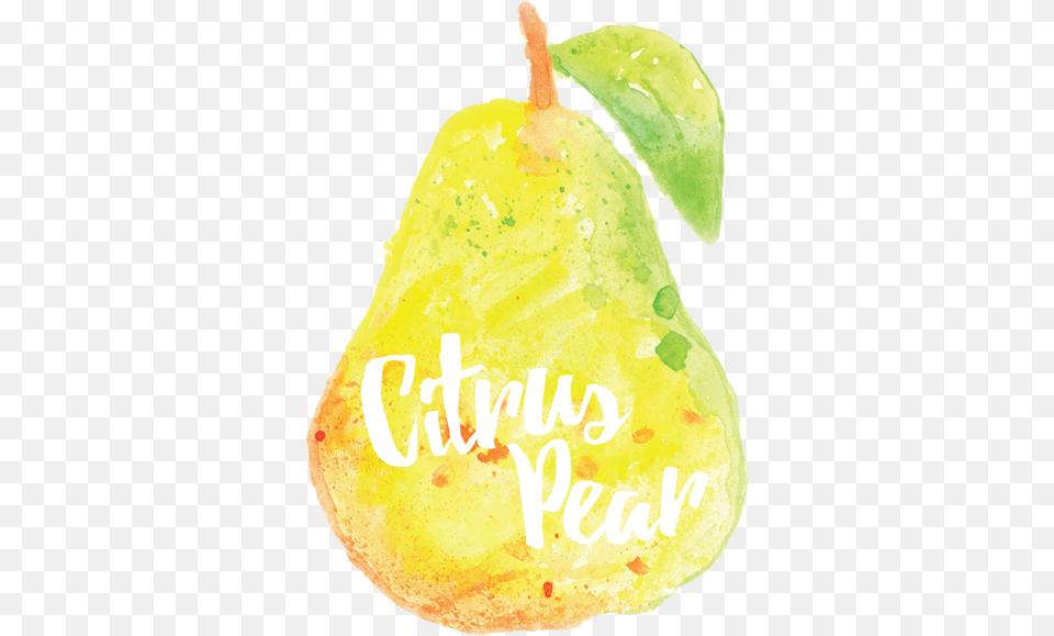 Citrus Pear Logo Natural Foods, Food, Fruit, Plant, Produce Free Transparent Png