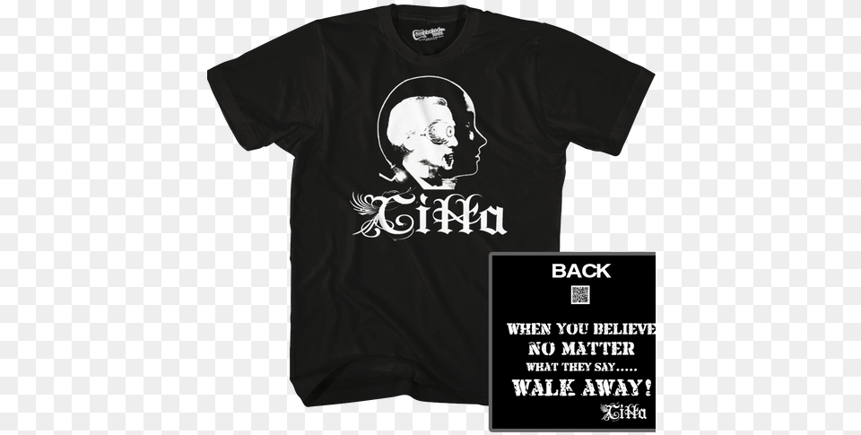 Citta Walk Away Tee Anathema The Silent Enigma Shirt, Clothing, T-shirt, Person, Face Free Png