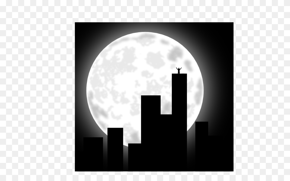 City, Astronomy, Full Moon, Moon, Nature Free Transparent Png