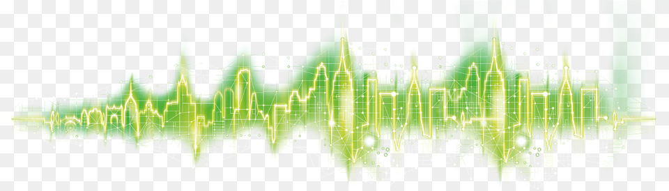 City, Art, Graphics, Green, Lighting Png