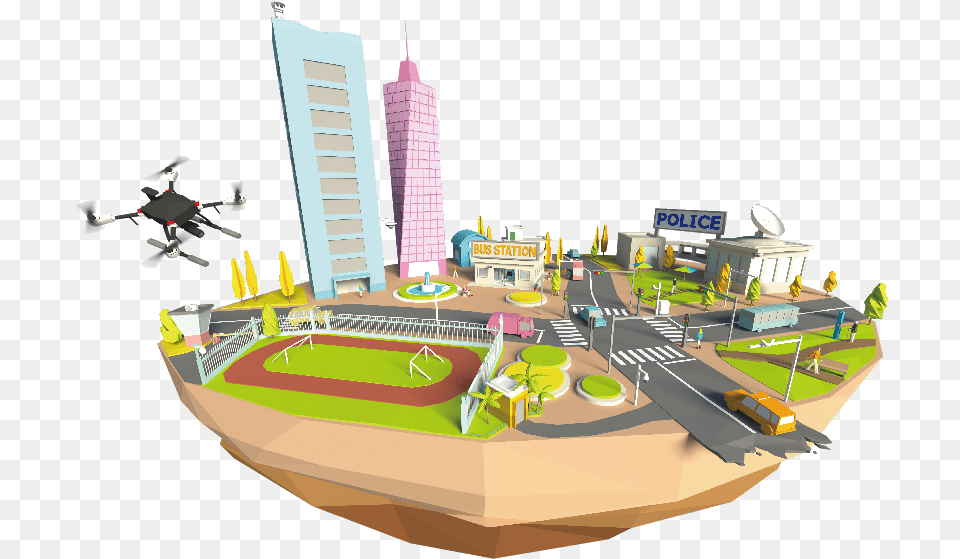 City, Urban Png Image