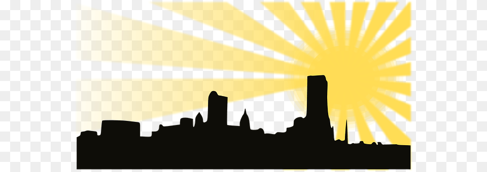 City Silhouette, Sunlight, Nature, Outdoors Png Image