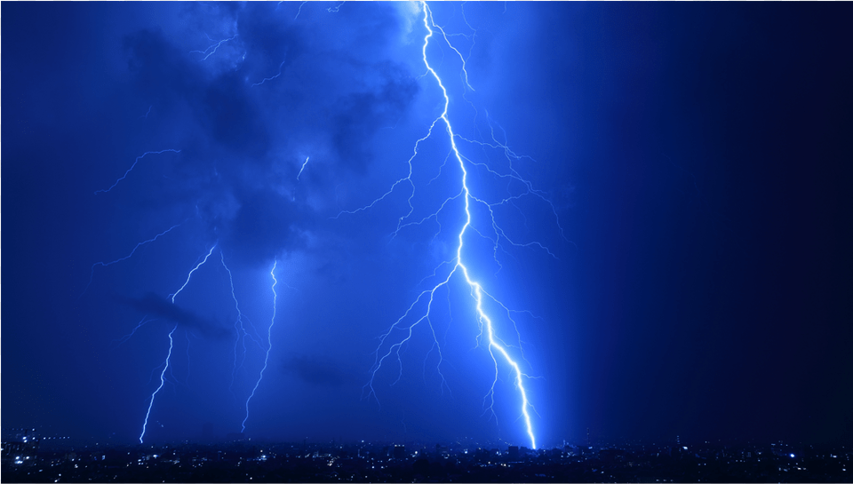 City, Nature, Outdoors, Storm, Lightning Free Transparent Png