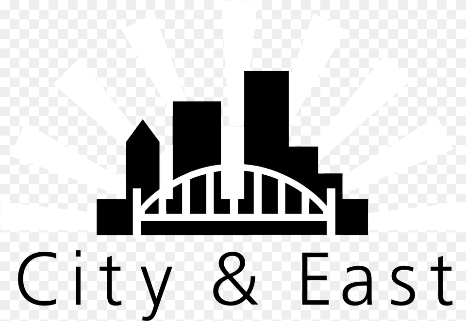 City And East Real Estate Logo Black And White Real Estate, Arch, Architecture, Stencil Free Png Download