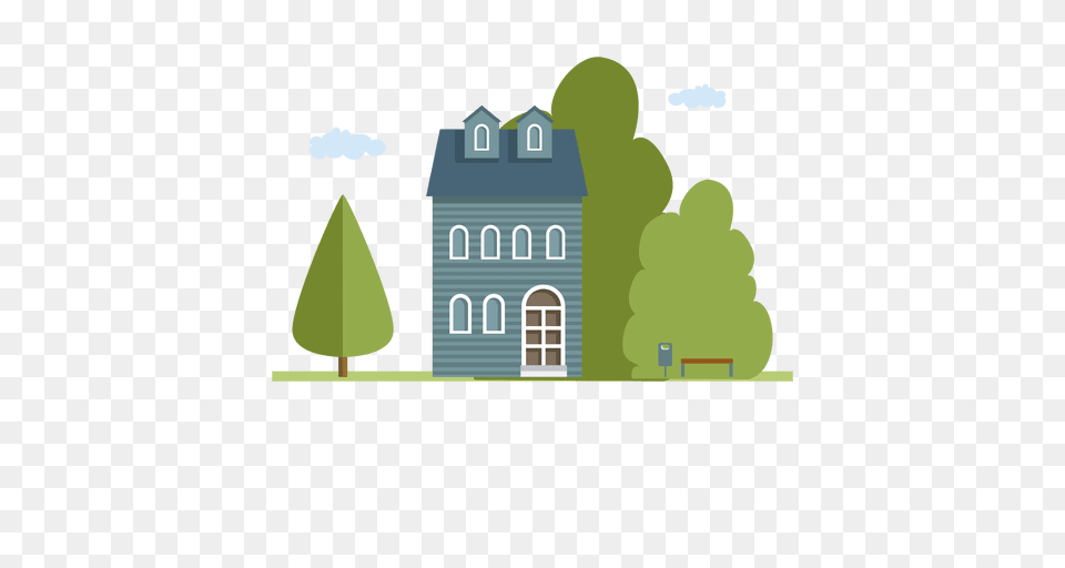 City Building House, Grass, Plant, Neighborhood, Green Free Png Download