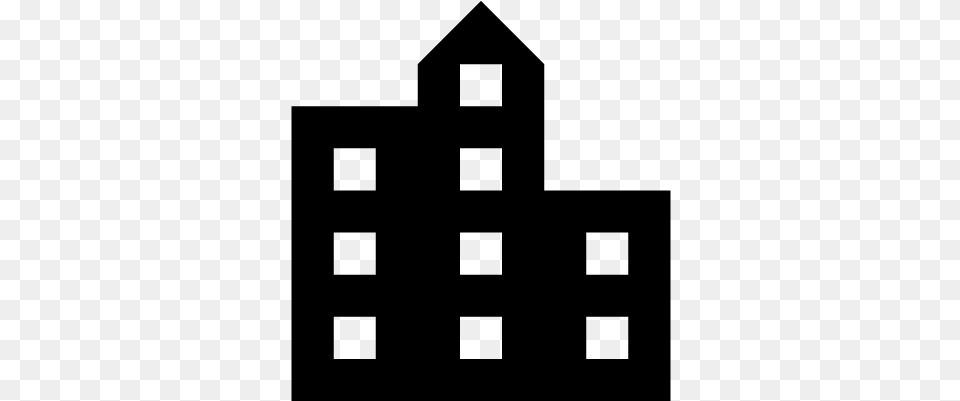 City Buildings Silhouette Vector Apartment Building Silhouette, Gray Free Transparent Png