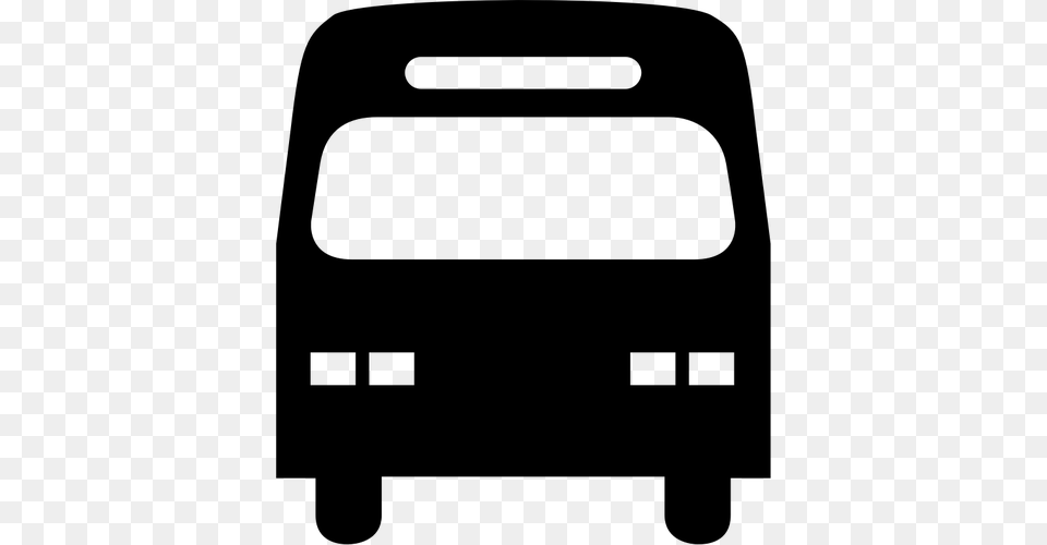 City Bus Silhouette Image, Gray Free Png Download