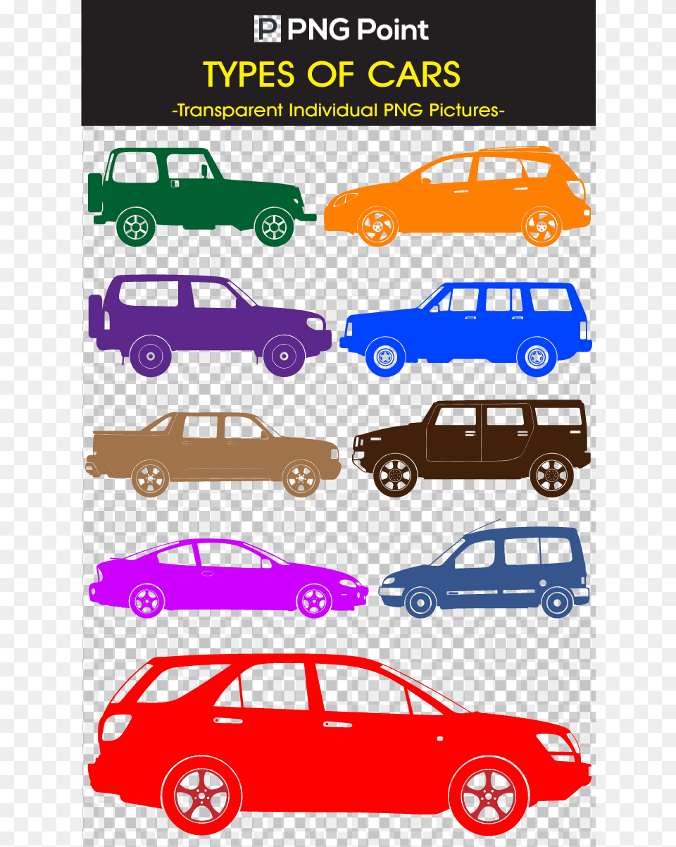 City Car, Advertisement, Vehicle, Transportation, Purple Png Image