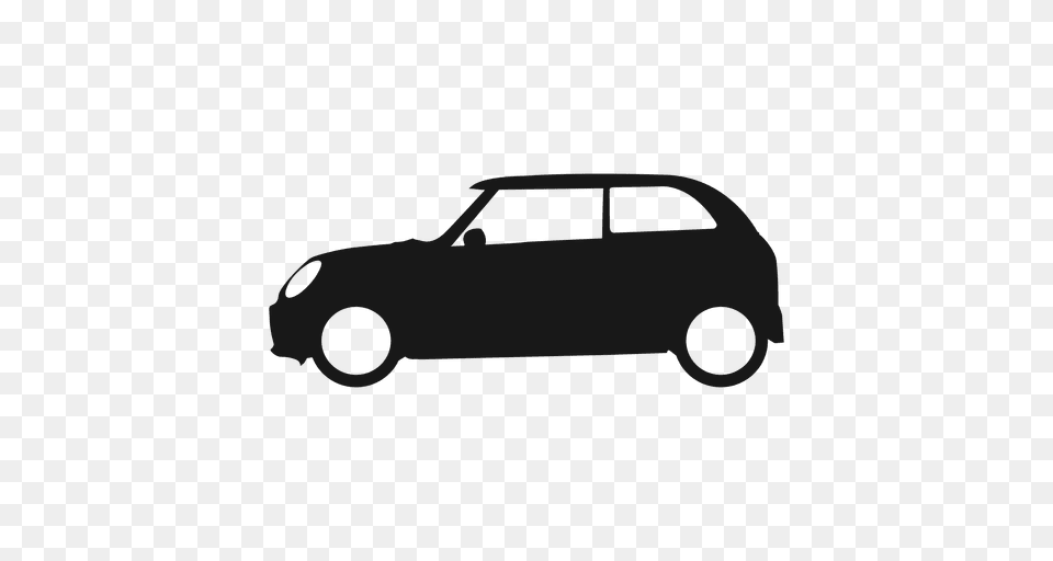 City Car Side View Silhouette, Transportation, Vehicle, Sedan, Machine Png