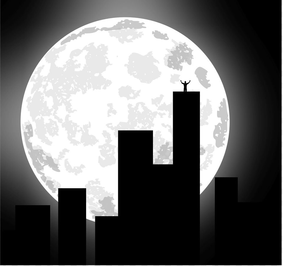 City Clipart, Astronomy, Full Moon, Moon, Nature Free Png